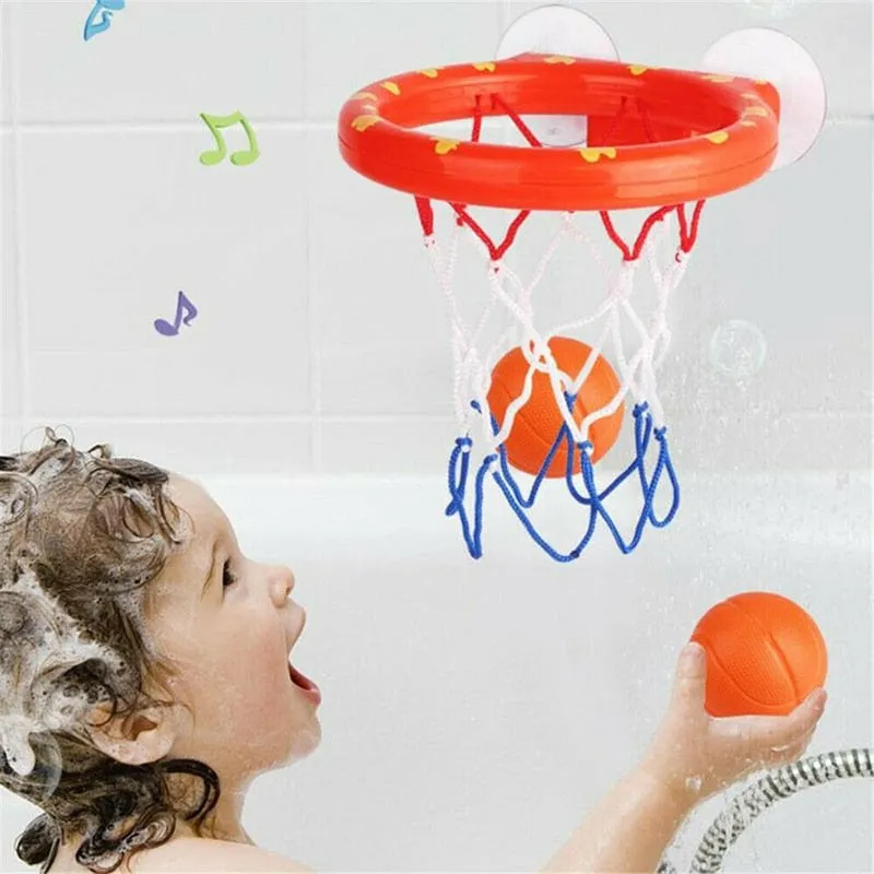 Baby Bath Water Toys Bathroom Bathtub Shooting Basketball Hoop