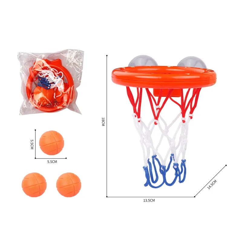 Baby Bath Water Toys Bathroom Bathtub Shooting Basketball Hoop