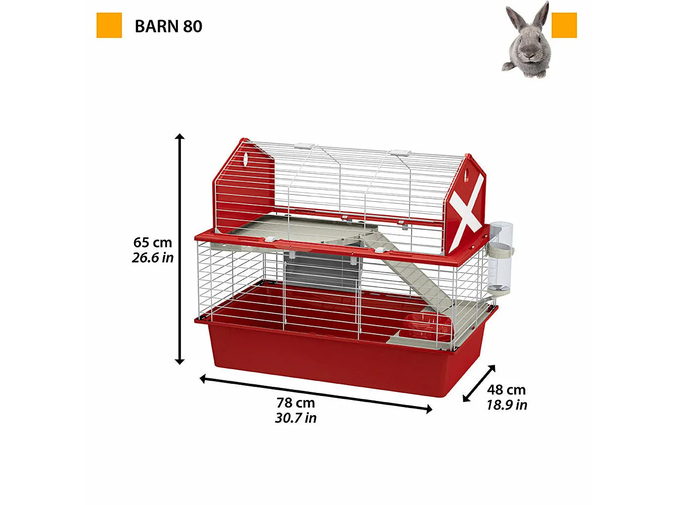 Barn 80 Red Cage (X1)