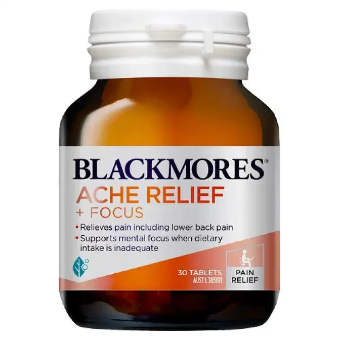 Blackmores Ache Relief   Focus 30 Tablets