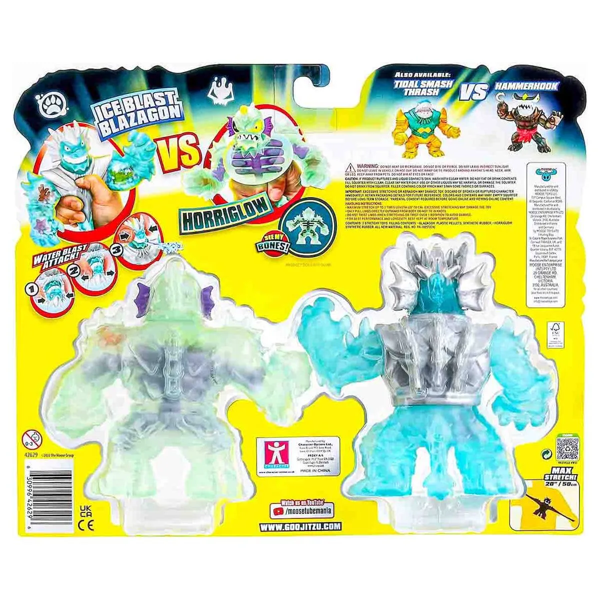 Blazagon vs Horriglow - Heroes of Goo Jit Zu Deep Goo Sea Ice Blast - Stretch Figures