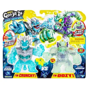 Blazagon vs Horriglow - Heroes of Goo Jit Zu Deep Goo Sea Ice Blast - Stretch Figures