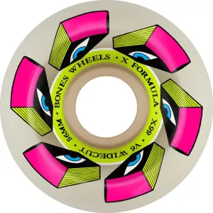 Bones Wheels X-Formula Look Book 56 V6 Wide-Cut 99A Skateboard Wheels 4pk