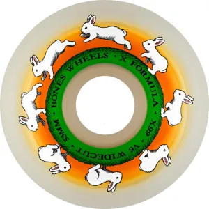 BONES WHEELS X-Formula Skateboard Wheels Runny Bunny V6 Wide-Cut 99A -  (53mm)