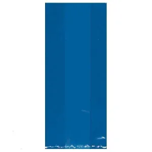 Bright Royal Blue Large Cello Party Bags 25 Ct