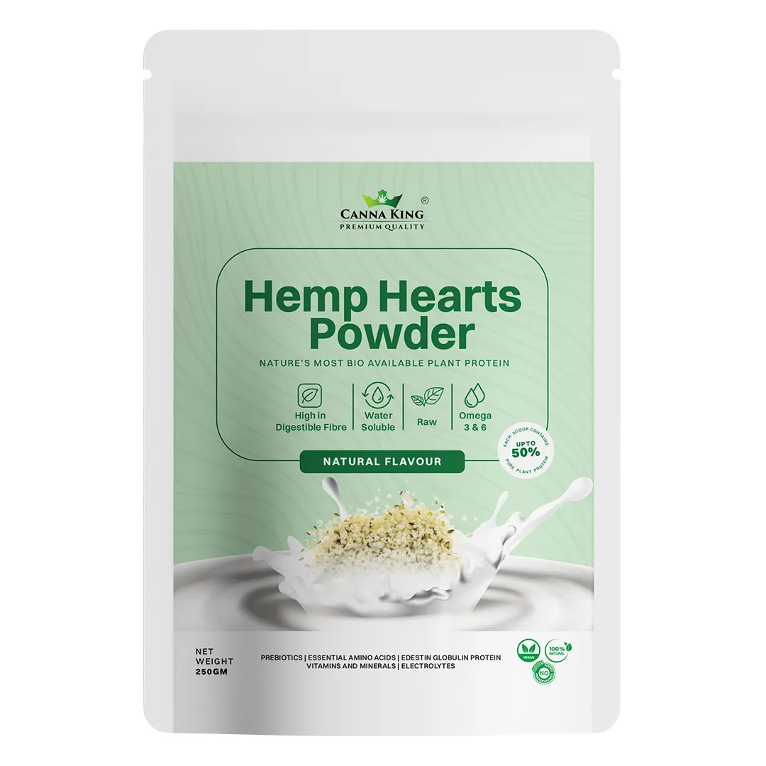 Cannaking Hemp Hearts Protein Powder - Natural: Unflavored, Unsweetened, 100% Natural Water Soluble Plant Protein Powder