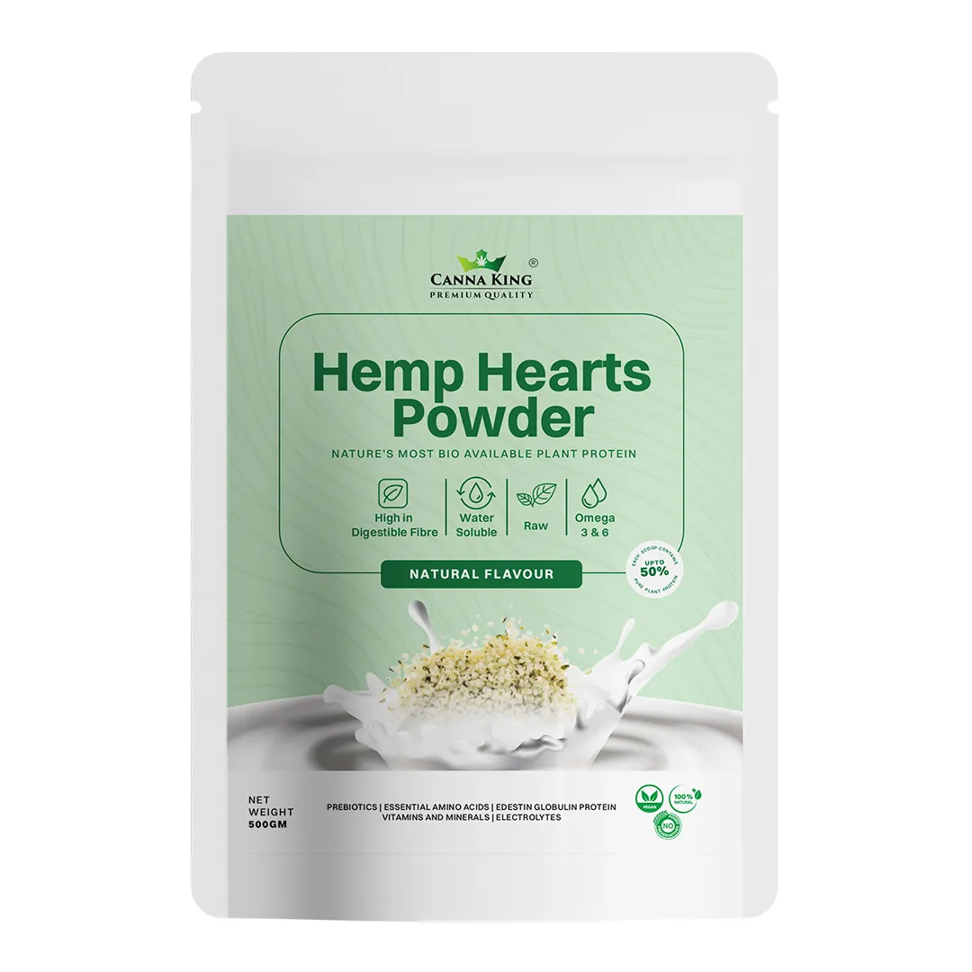 Cannaking Hemp Hearts Protein Powder - Natural: Unflavored, Unsweetened, 100% Natural Water Soluble Plant Protein Powder