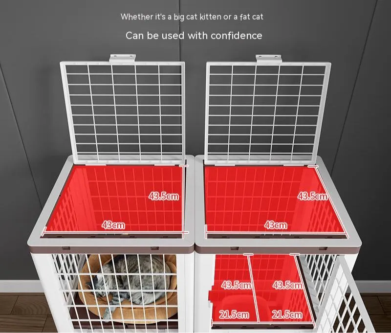 Cat/small pet plastic modular crate, Single Space - create multi-purpose multilevel sleeping spaces housing feeding grooming etc