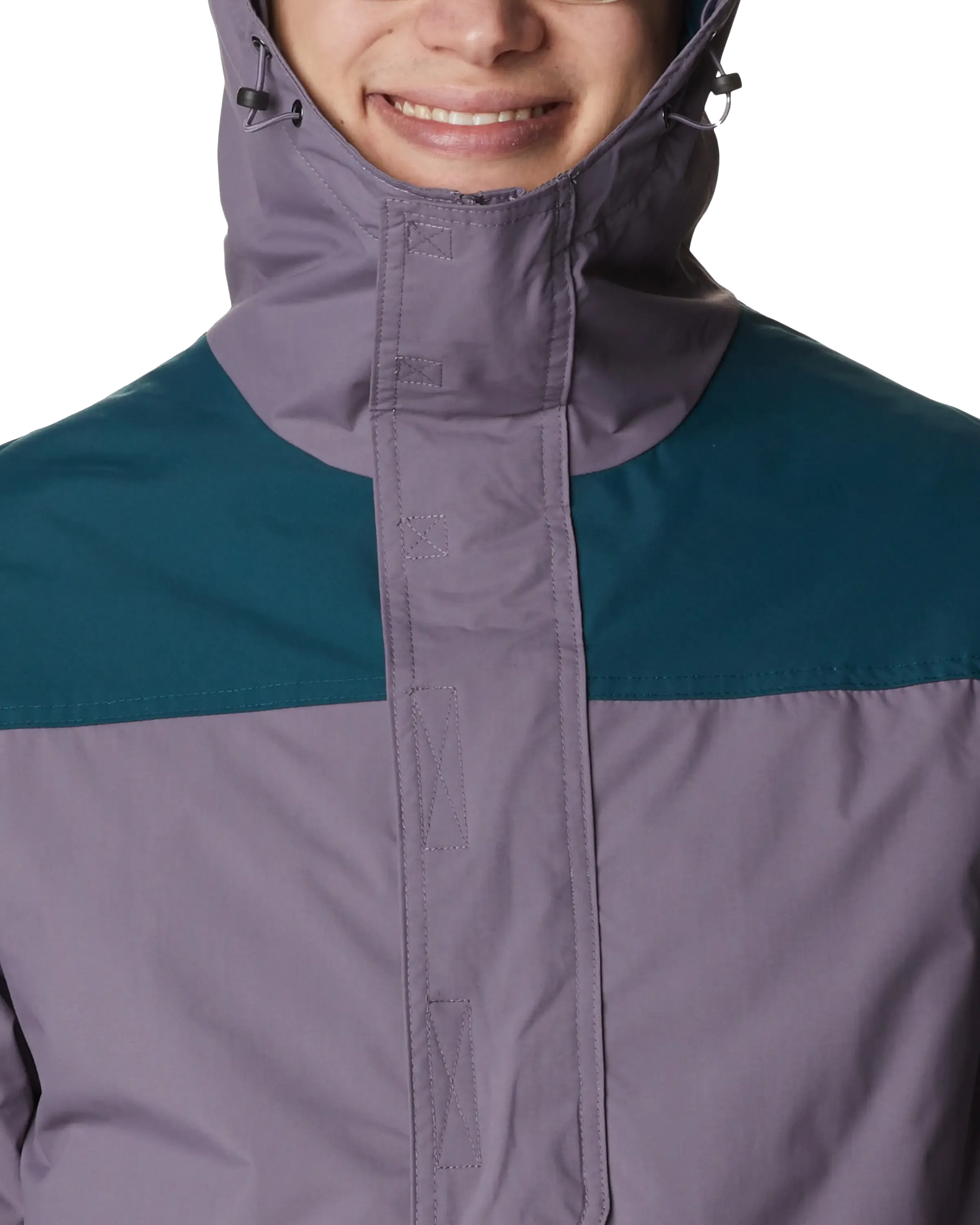 Challenger Pullover Jacket in Granite Purple & Night Wave