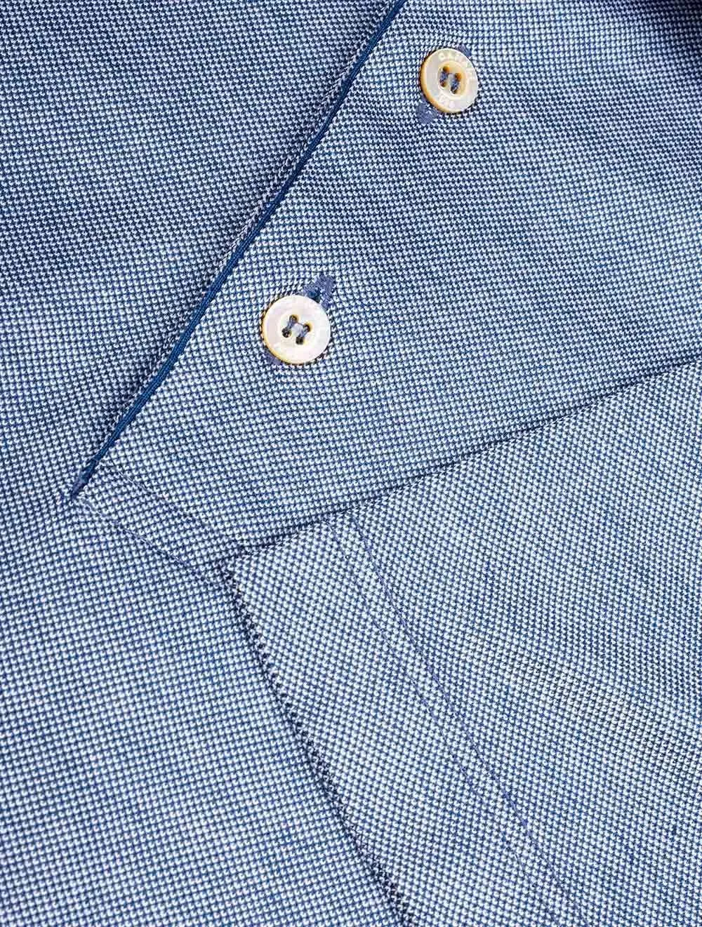 Contrast Collar Polo Shirt Blue/305