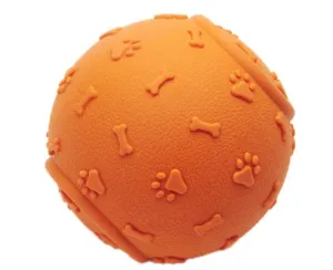 Dog Chew Toy Footprint Bone Design Sound Training Ball