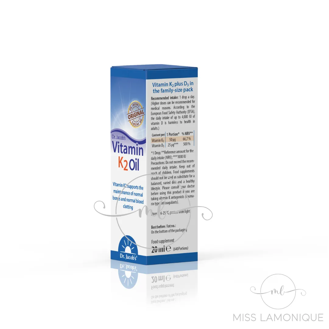 Dr. Jacob's Vitamin K2 Oil, 20 ml