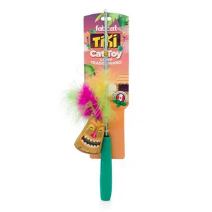 Fab Cat Tiki Teaser Wand Cat Toy