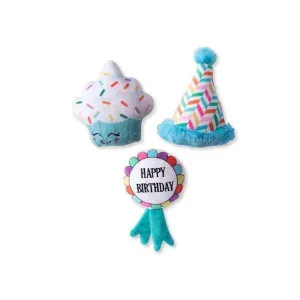 Happy Bark Day 3 Piece Small Dog Toy Set from Petshop by Fringe Studio