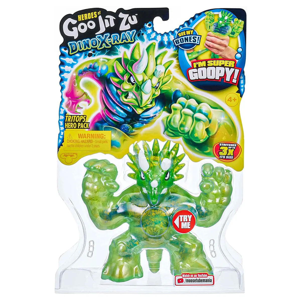 Heroes of Goo Jit Zu Dino X-Ray Tritops Stretch Figure