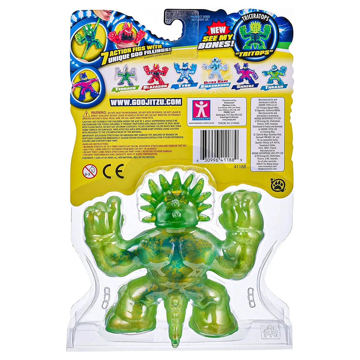 Heroes of Goo Jit Zu Dino X-Ray Tritops Stretch Figure