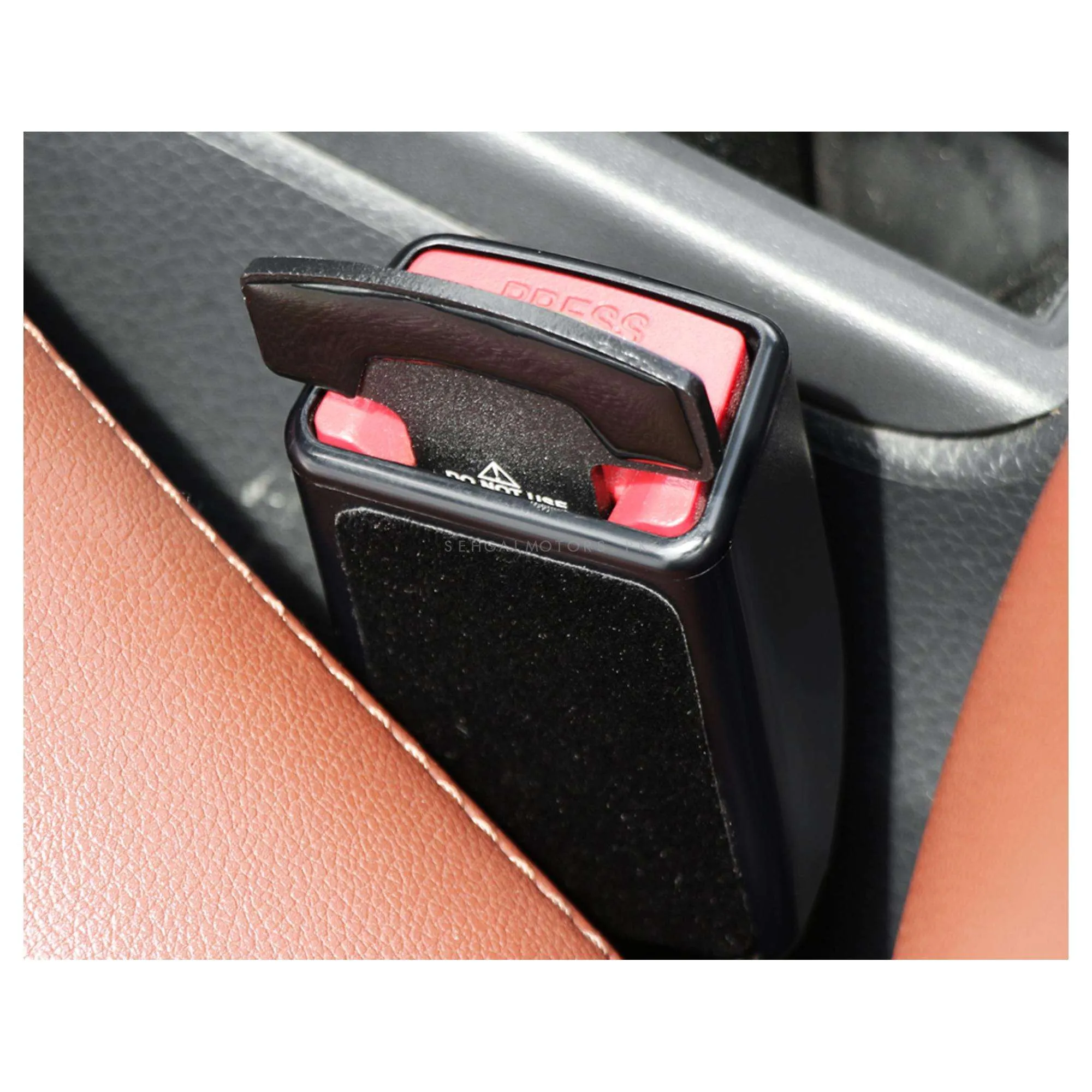 Hyundai Metal Seat Belt Clip Black - Pair