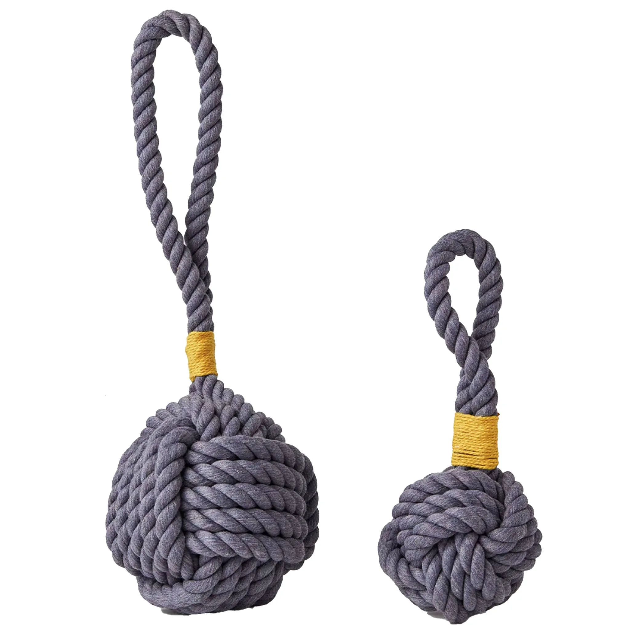 Jax & Bones Celtic Knot Rope Dog Toy - Grey