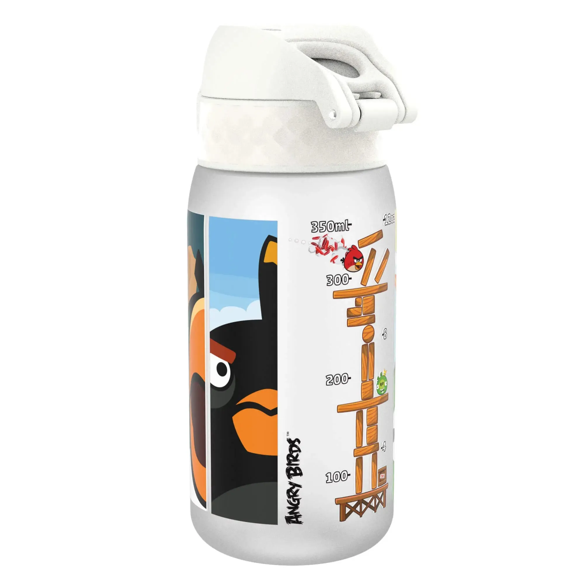 Leak Proof Water Bottle, Recyclon, Angry Birds Stripe Faces, 350ml (12oz)