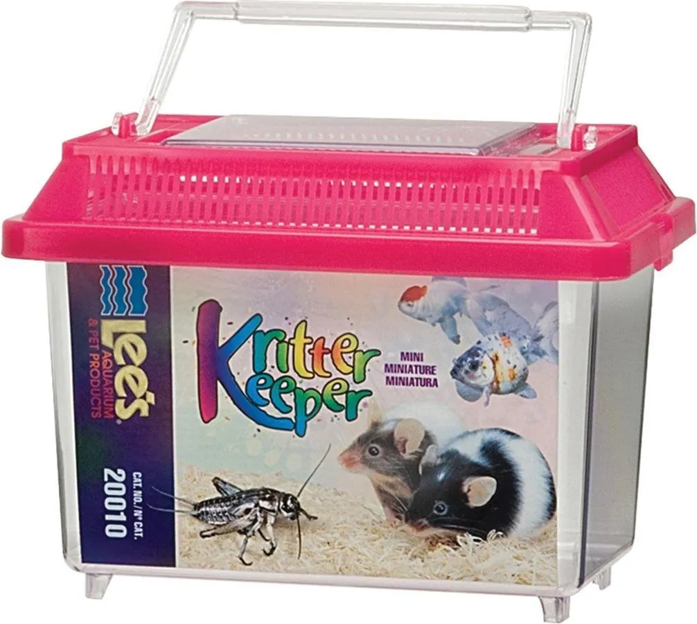 LEE'S - Kritter Keeper Rectangle with Lid, Mini - 7 1/8" x 4 3/8" x 5 1/2"