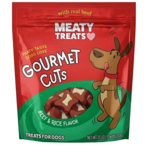 Meaty Treats Gourmet Cuts Bacon & Rice Flavor Dog Treats 25-oz.