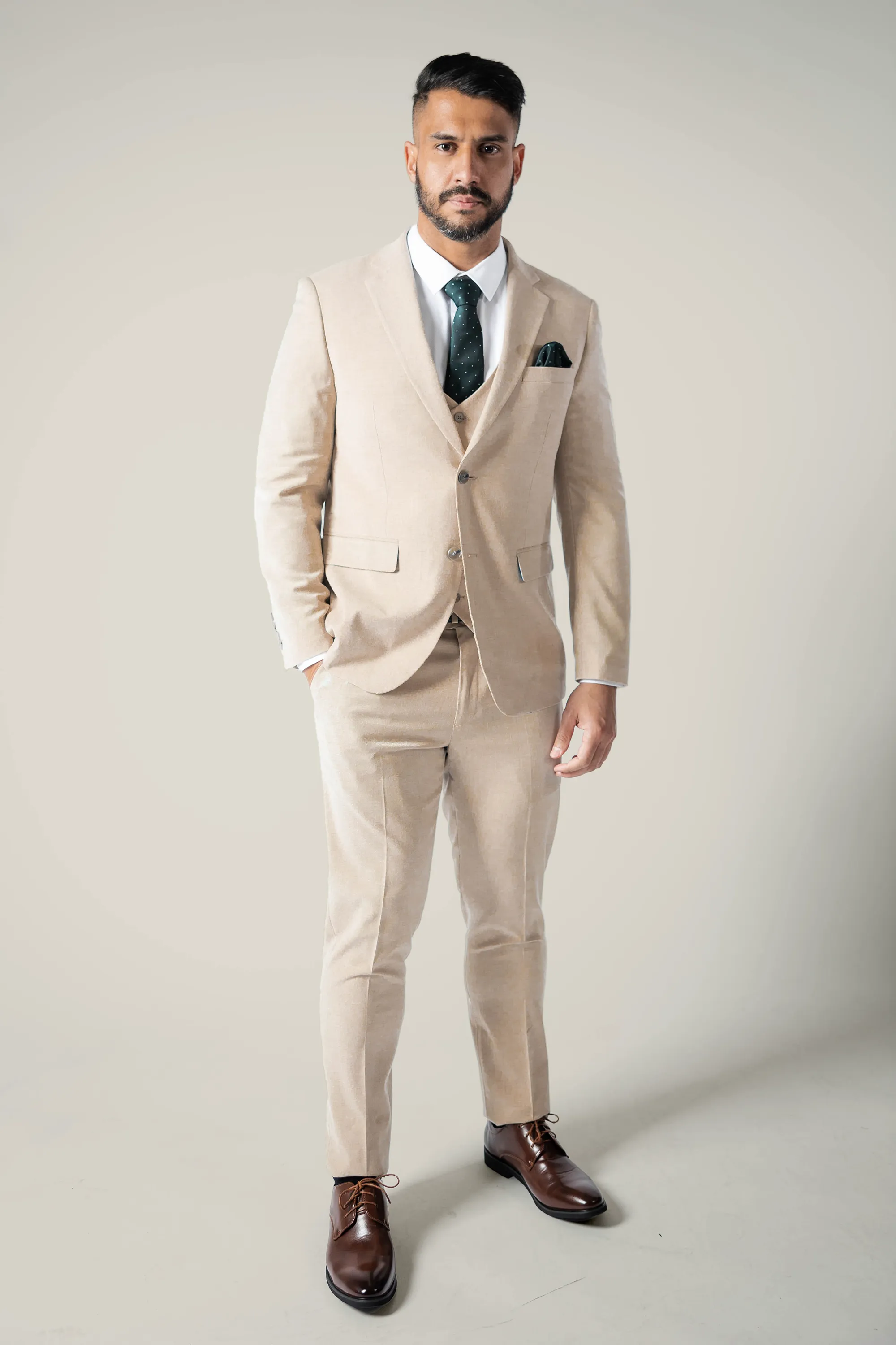 Mens Beige Suit