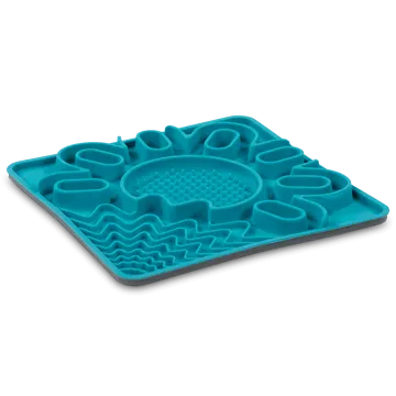 Messy Mutts Framed Silicone Multi Surface Lick Mat in Blue