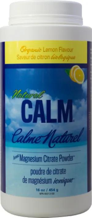 Natural Calm Magnesium Citrate Powder - Lemon (454g)