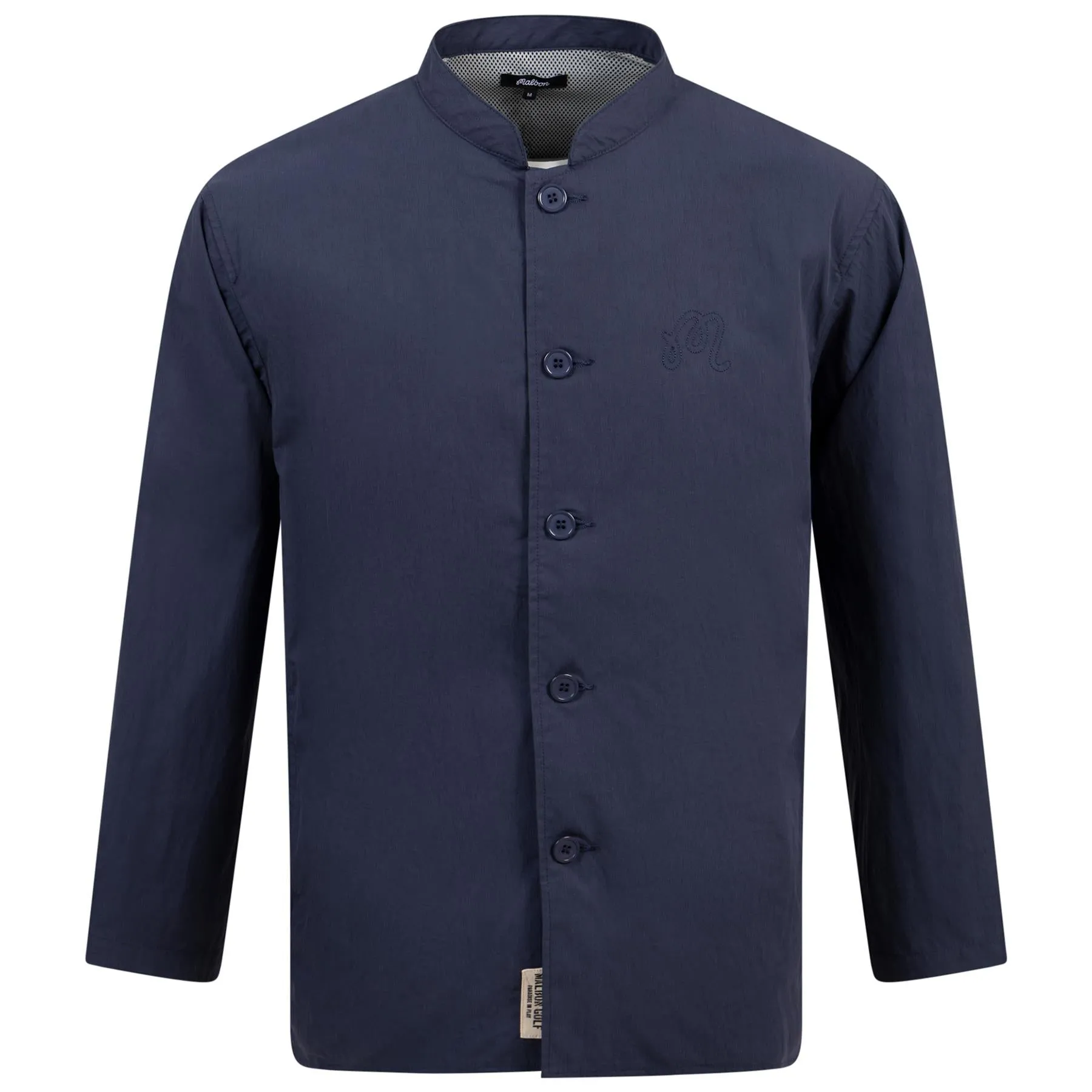 Nylon Band Collar Jacket Indigo - 2025