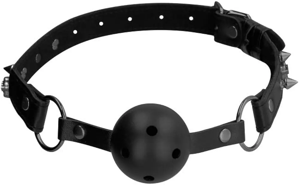 Ouch! ''Skull & Bones'' Ball Gag -Black