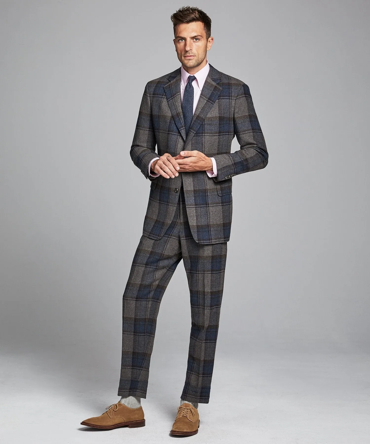 Oversized Check Sack Suit