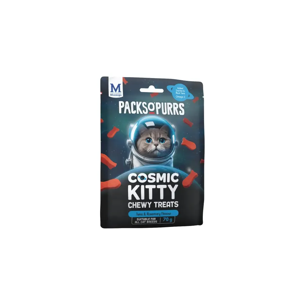 Packs O' Purrs Cosmic Kitty Chewy Tuna & Rosemary Cat Treats