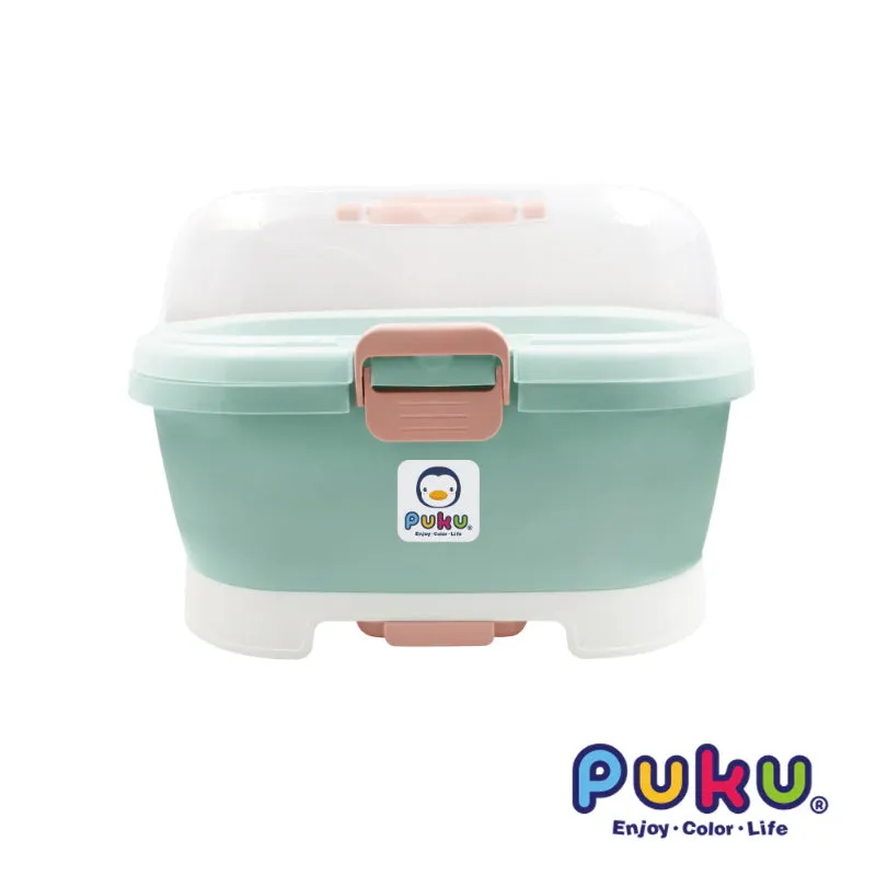 Puku Bottle Storage Container - Blue/Green