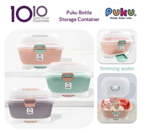 Puku Bottle Storage Container - Blue/Green