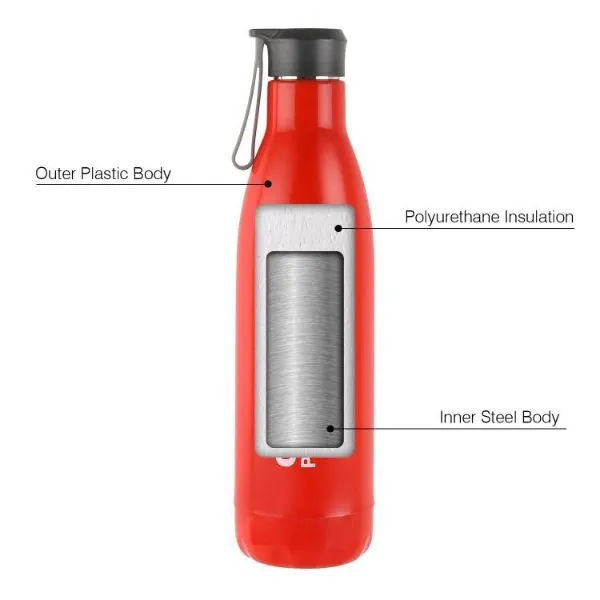 Puro Steel-X Rover 900 Water Bottle, 720ml