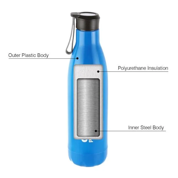 Puro Steel-X Rover 900 Water Bottle, 720ml