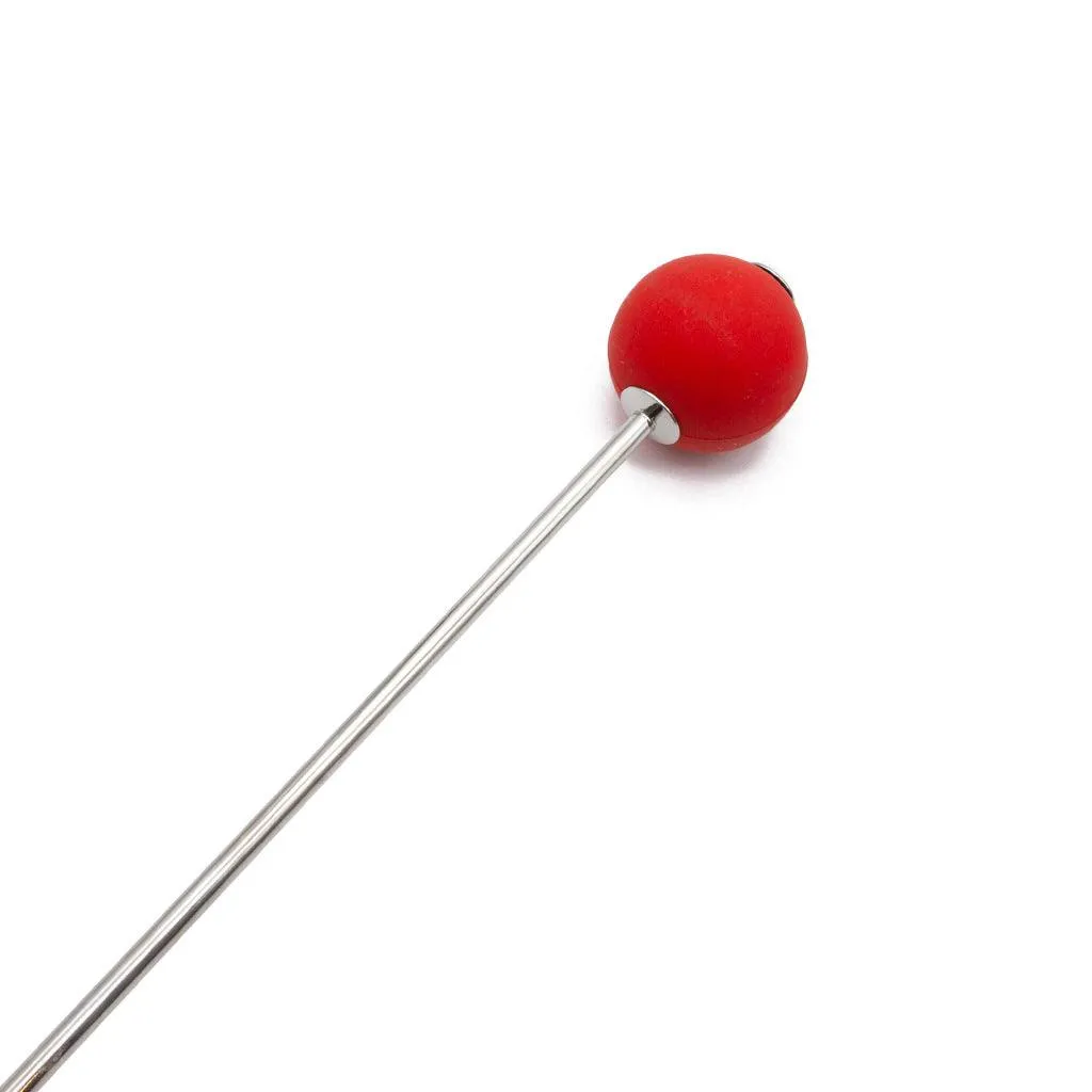 Red Silicone Ball Crop, Steel Handle