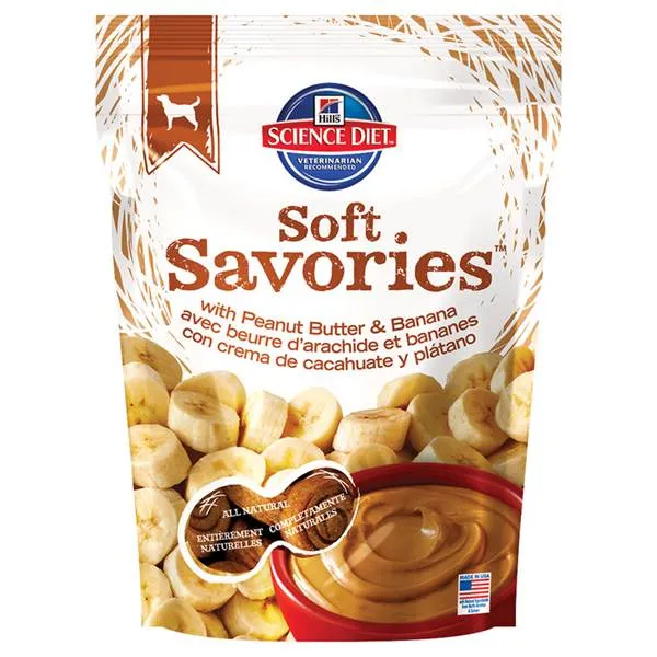 Science Diet Soft Savories with Peanut Butter & Banana Dog Treats