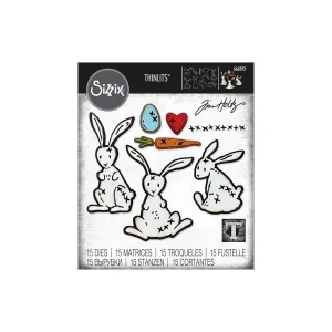 Sizzix Thinlits Dies By Tim Holtz - 15-piece - Bunny Stitch*