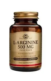 Solgar L-Arginine 500mg 50 Vegicaps