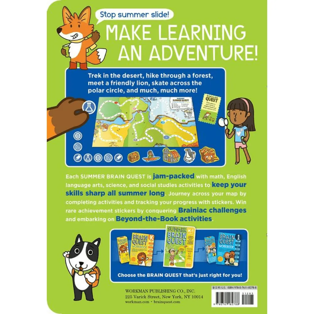 Summer Brain Quest Book Grade 1 & 2