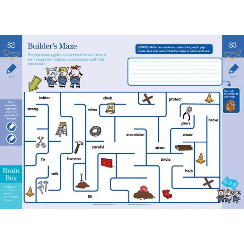 Summer Brain Quest Book Grade 1 & 2