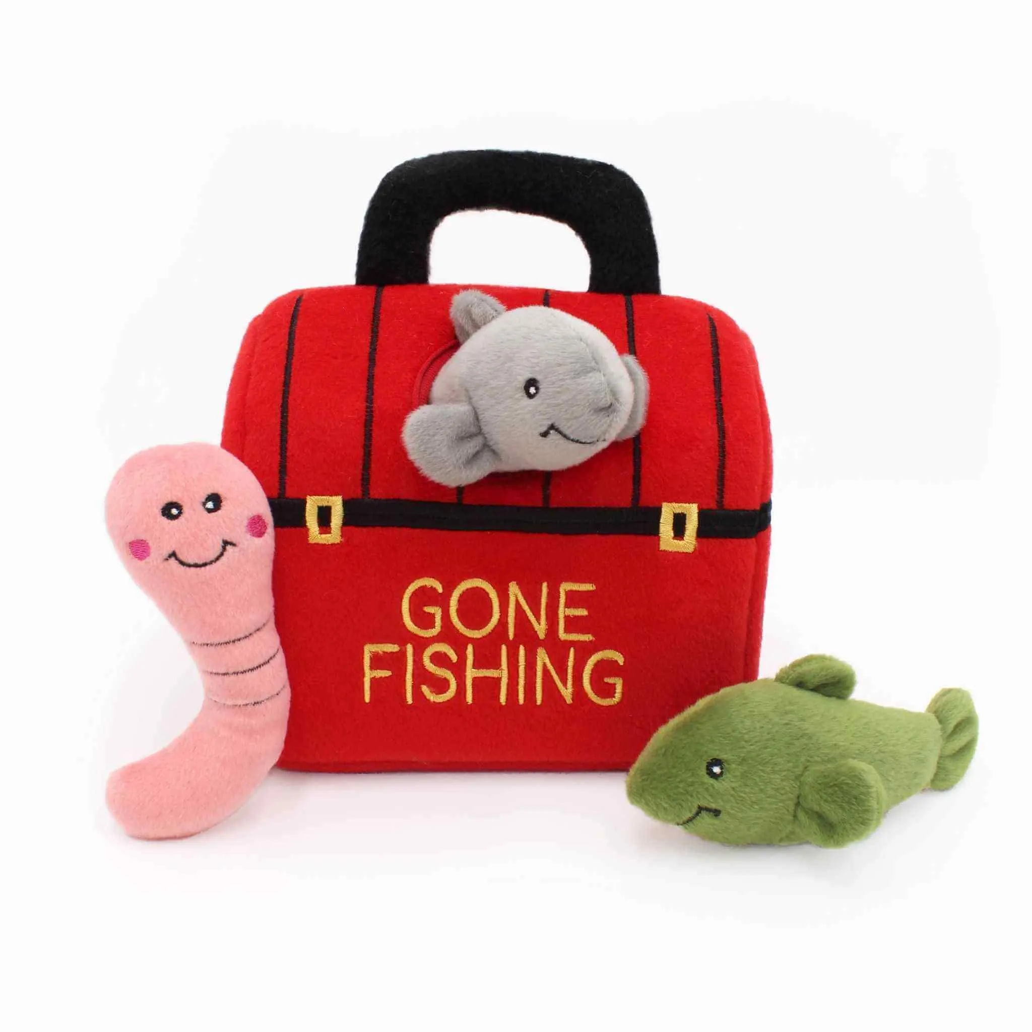 Tackle Box Zippy Burrow Plush Dog Toy