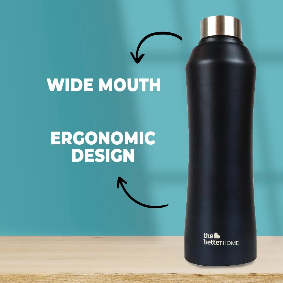 The Better Home 1000 Stainless Steel Water Bottle 1 Litre - Gold Pack of 3 | Eco-Friendly, Non-Toxic & BPA Free Water Bottles 1  Litre | Rust-Proof, Lightweight, Leak-Proof & Durable