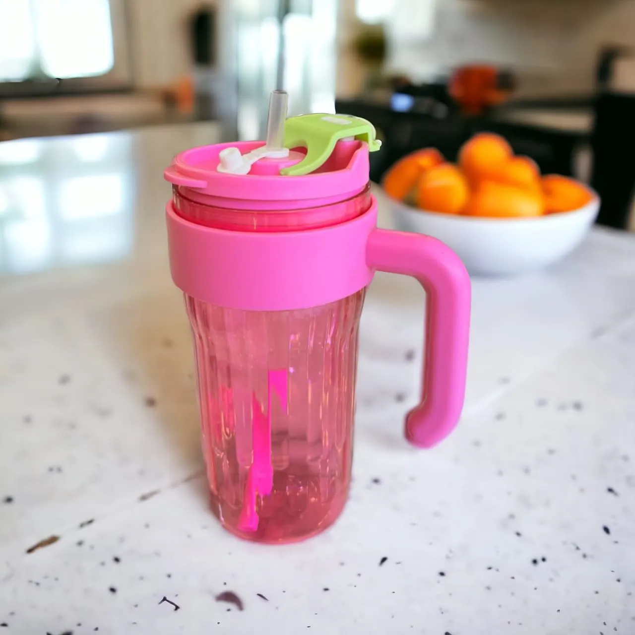 Transparent Portable Handle Coffee Mug