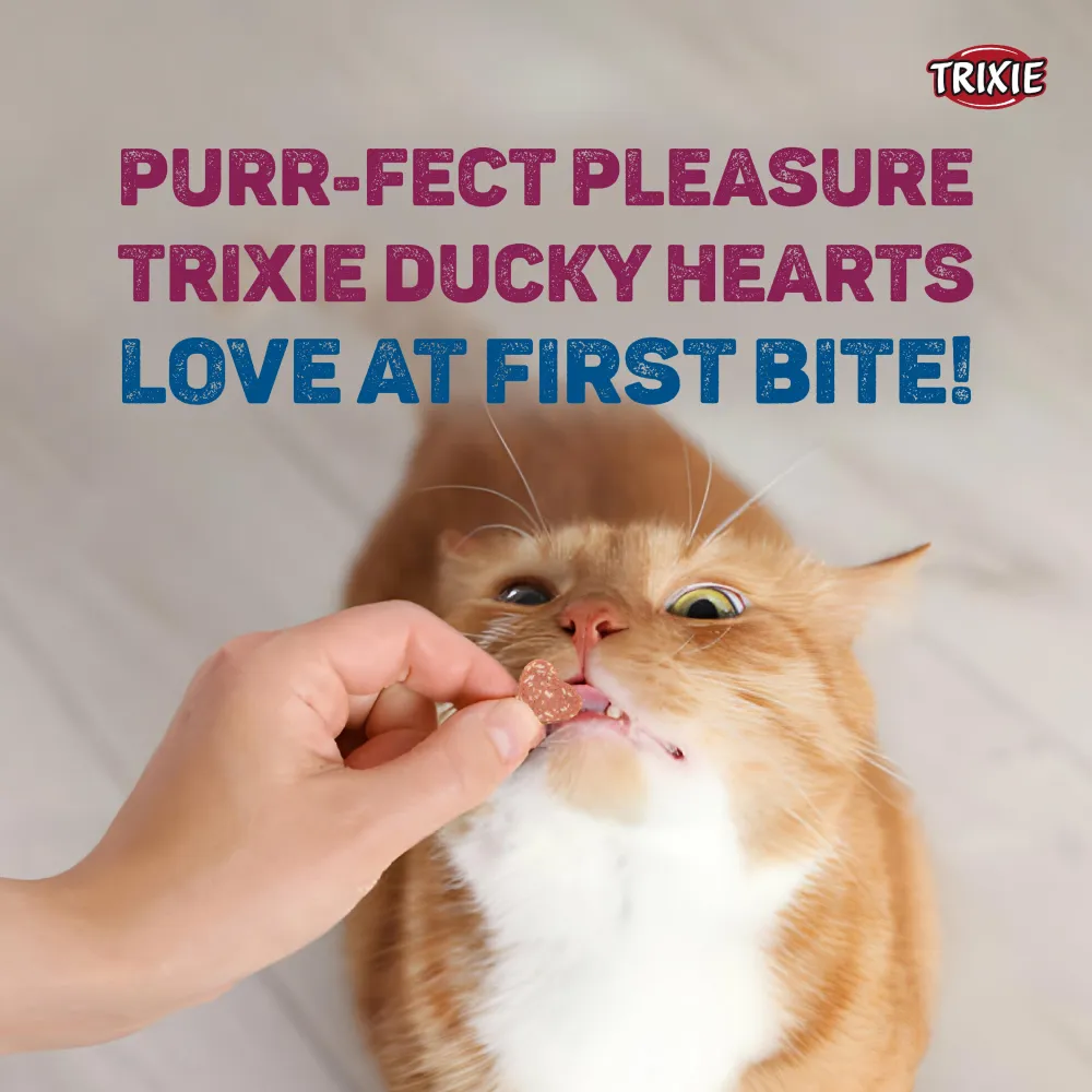 Trixie Premio Chicken Cubes and Ducky Hearts Cat Treats Combo