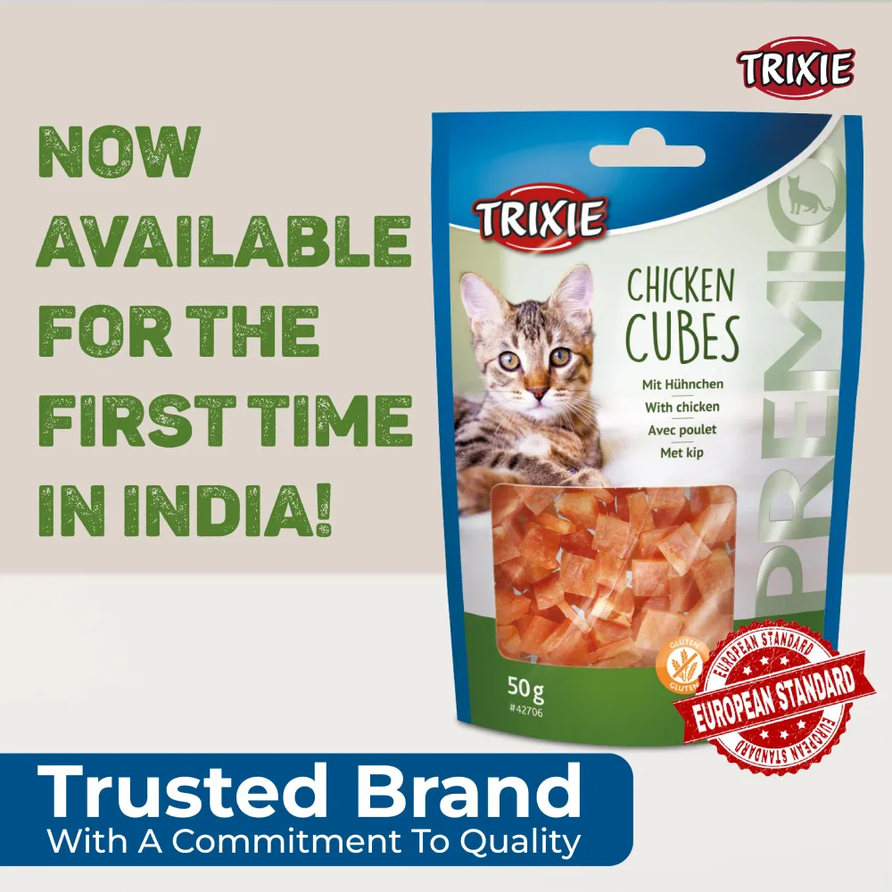 Trixie Premio Chicken Cubes and Ducky Hearts Cat Treats Combo