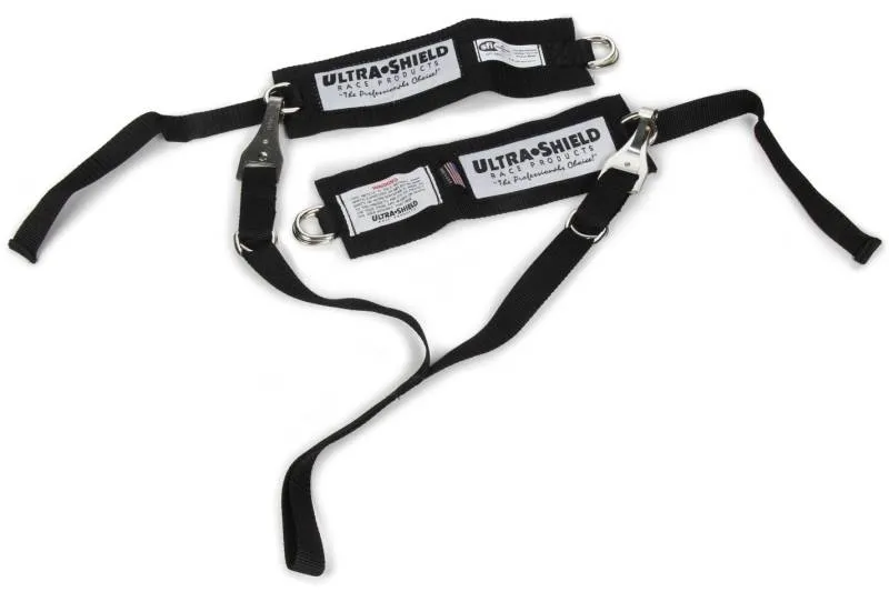 Ultra Shield Y-Strap Arm Restraints - Padded Arm Bands - Nylon - Black