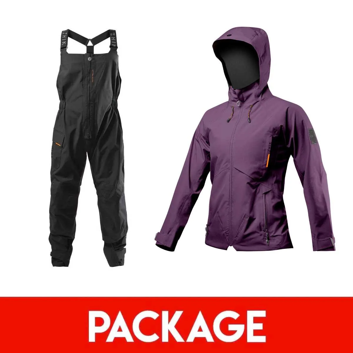 Womens Zhik INS200 Jacket and Salopette Package - Amethyst