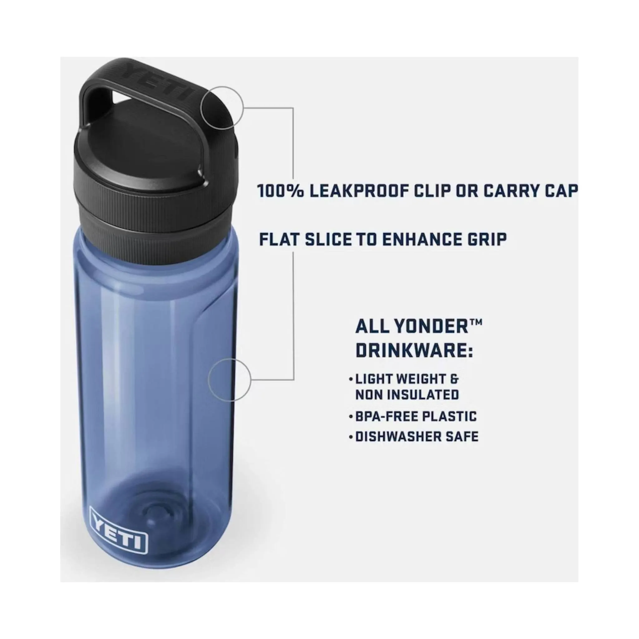 YETI Yonder 25 oz Water Bottle - Navy